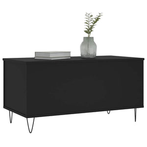 Schwarzer Couchtisch 90x45 cm