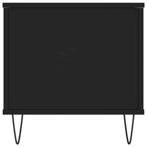 Schwarzer Couchtisch 90x45 cm