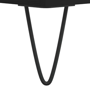 Schwarzer Couchtisch 90x45 cm