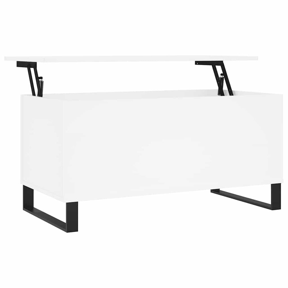 vidaXL Coffee Table White 90x44.5x45 cm Engineered Wood