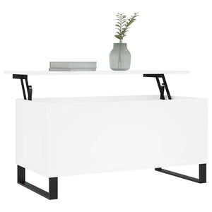 Weißer Couchtisch 90x45 cm