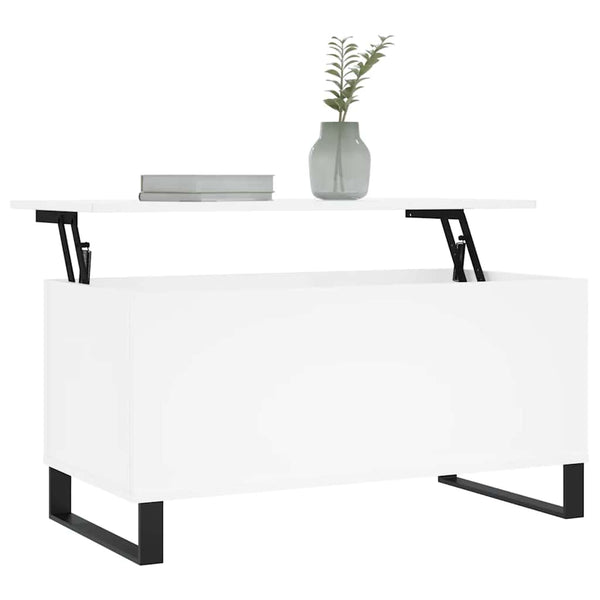 Weißer Couchtisch 90x45 cm
