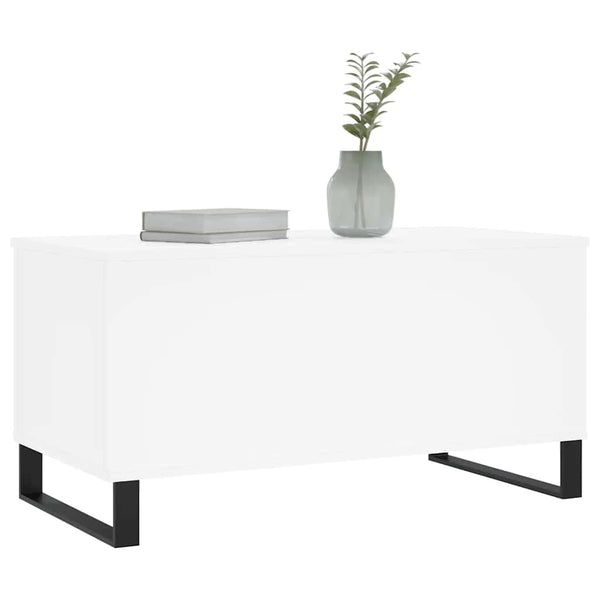 Weißer Couchtisch 90x45 cm