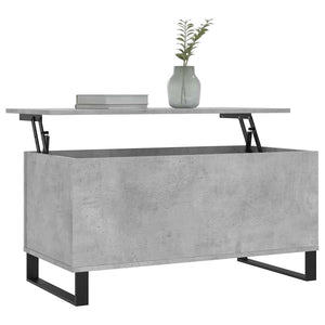 Betongrauer Couchtisch 90x45 cm