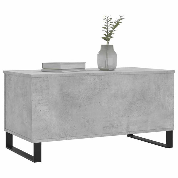 Betongrauer Couchtisch 90x45 cm