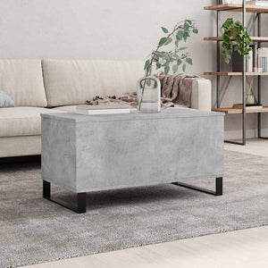 Betongrauer Couchtisch 90x45 cm