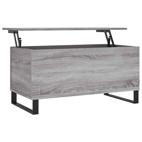 Grauer Couchtisch Sonoma, 90 cm
