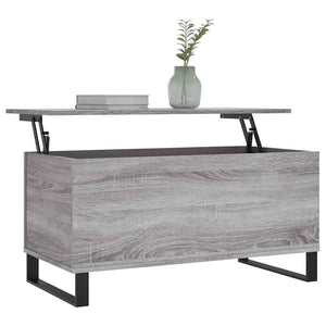 Grauer Couchtisch Sonoma, 90 cm