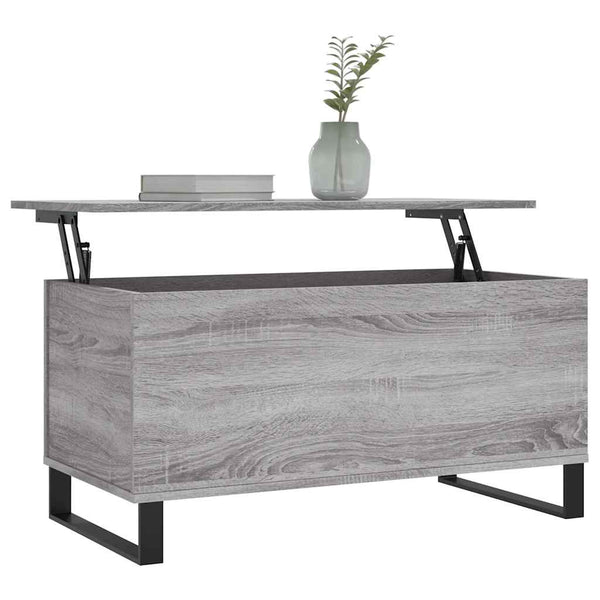 Grauer Couchtisch Sonoma, 90 cm