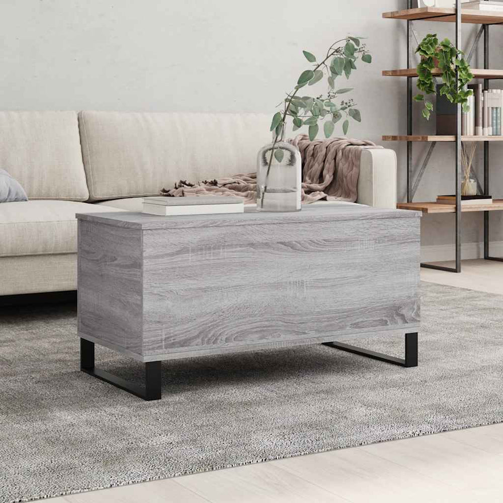Grauer Couchtisch Sonoma, 90 cm