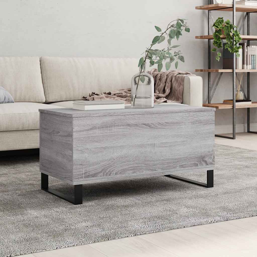 Grauer Couchtisch Sonoma, 90 cm