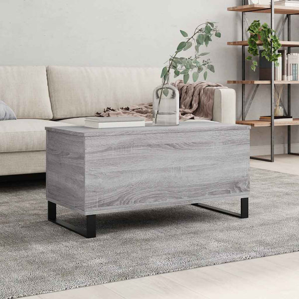 Grauer Couchtisch Sonoma, 90 cm