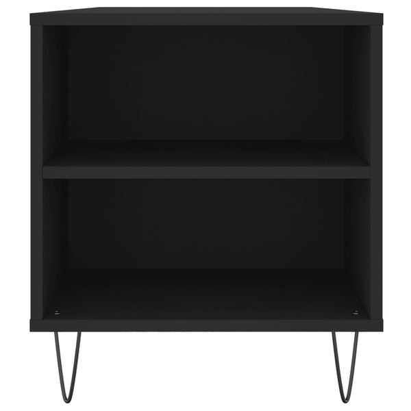 Schwarzer Couchtisch 102 cm Holzwerkstoff