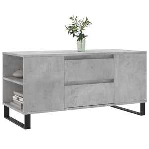 Betongrauer Couchtisch mit Stauraum