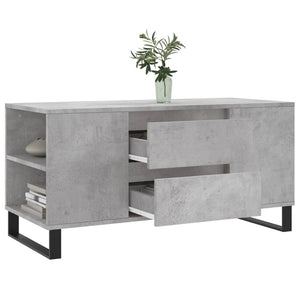 Betongrauer Couchtisch mit Stauraum