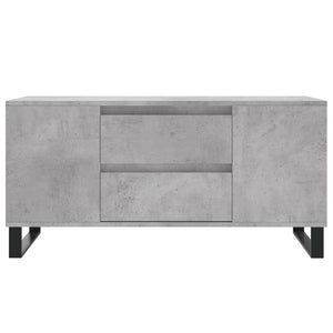 Betongrauer Couchtisch mit Stauraum