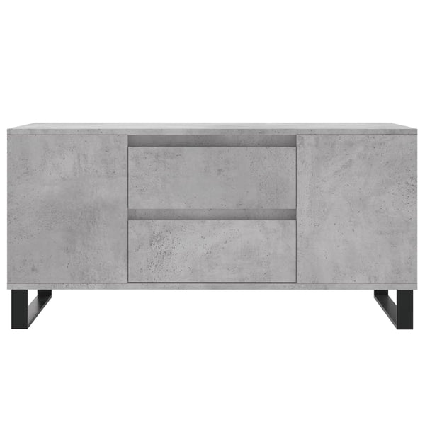 Betongrauer Couchtisch mit Stauraum