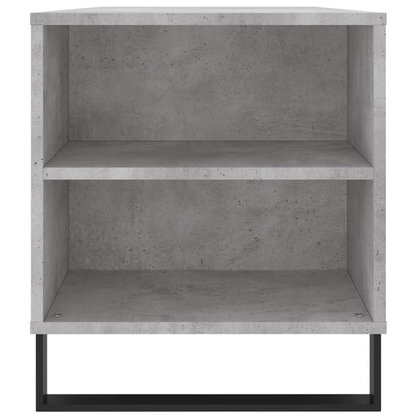 Betongrauer Couchtisch mit Stauraum