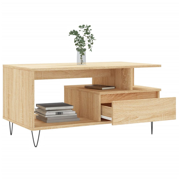 Sonoma Eiche Couchtisch 90x49 cm