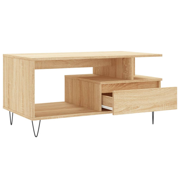 Sonoma Eiche Couchtisch 90x49 cm