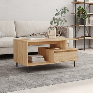 Sonoma Eiche Couchtisch 90x49 cm