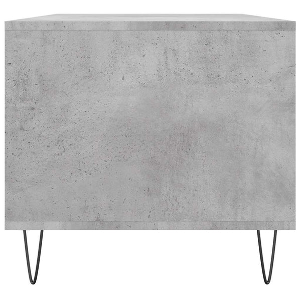 Betongrauer Couchtisch 90x49 cm