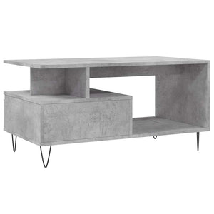Betongrauer Couchtisch 90x49 cm