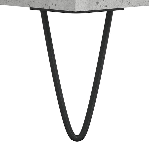 Betongrauer Couchtisch 90x49 cm