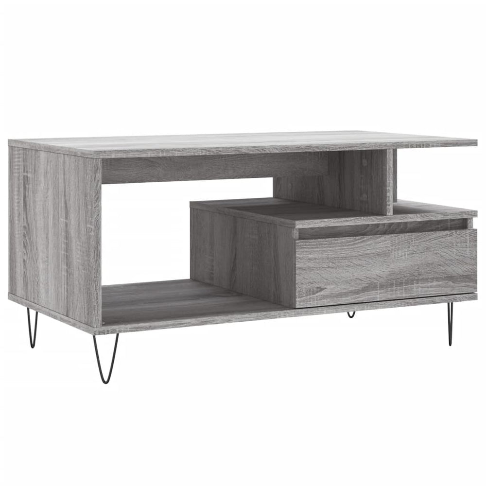 Couchtisch Grau Sonoma 90x49 cm
