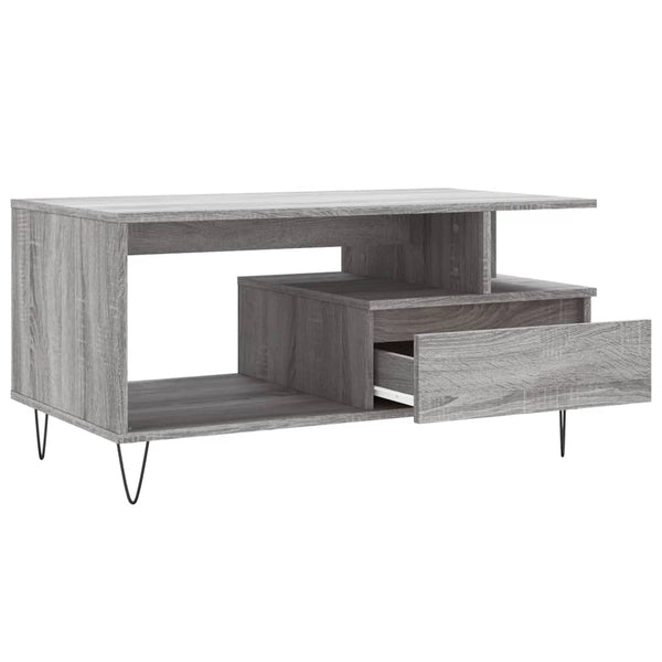 Couchtisch Grau Sonoma 90x49 cm