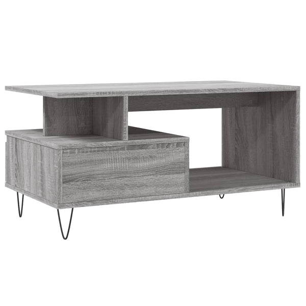 Couchtisch Grau Sonoma 90x49 cm