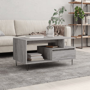 Couchtisch Grau Sonoma 90x49 cm