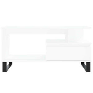 Weißer Couchtisch 90x49 cm