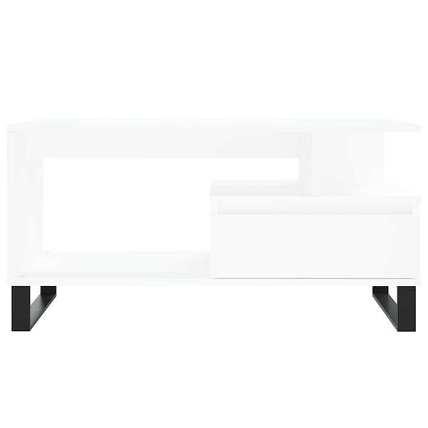 Weißer Couchtisch 90x49 cm