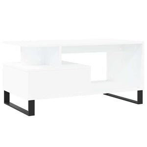Weißer Couchtisch 90x49 cm