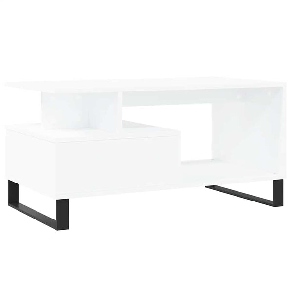 Weißer Couchtisch 90x49 cm