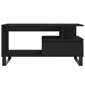 Schwarzer Couchtisch 90x49 cm