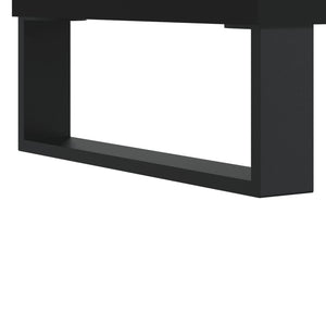 Schwarzer Couchtisch 90x49 cm