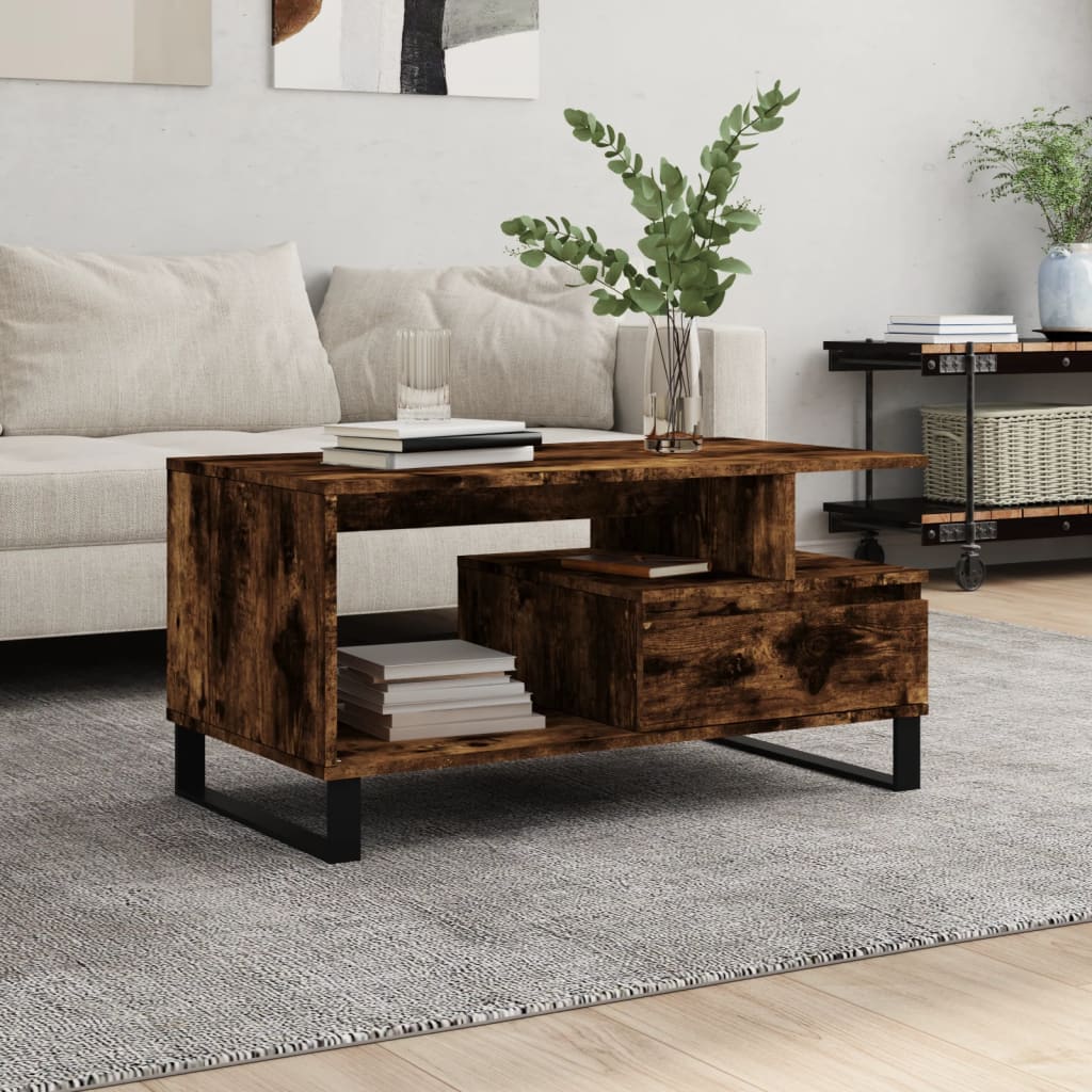 Couchtisch Räuchereiche 90x49 cm