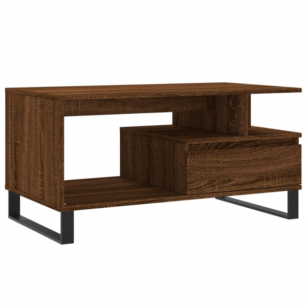 Couchtisch Braun Eichen-Optik 90x49 cm
