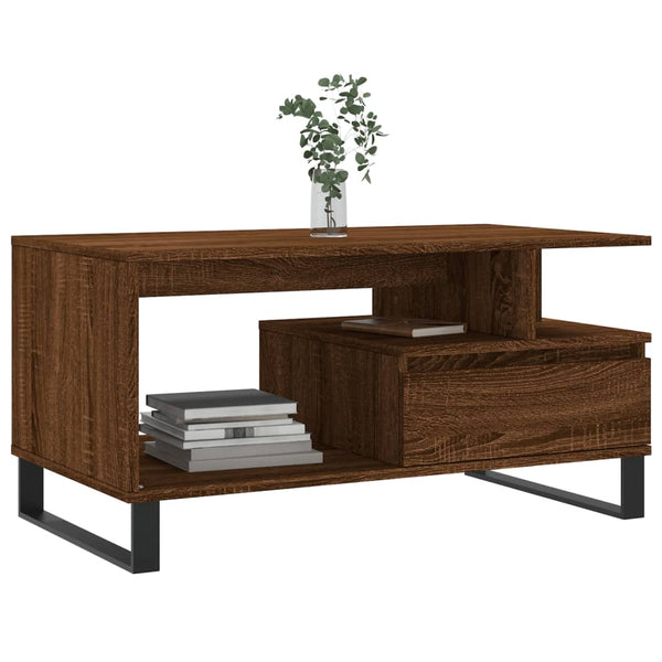 Couchtisch Braun Eichen-Optik 90x49 cm