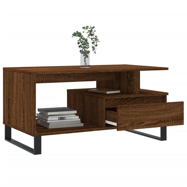 Couchtisch Braun Eichen-Optik 90x49 cm