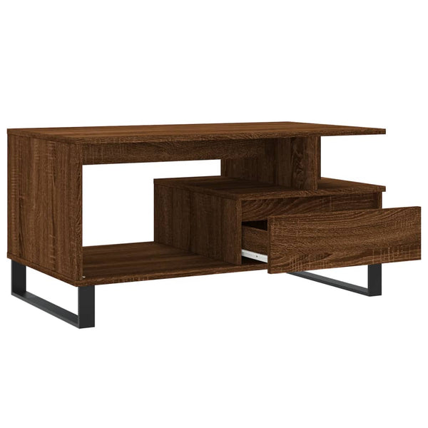 Couchtisch Braun Eichen-Optik 90x49 cm