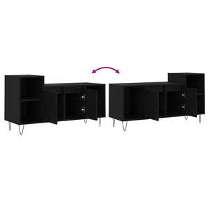 Schwarzer TV-Schrank 100 cm