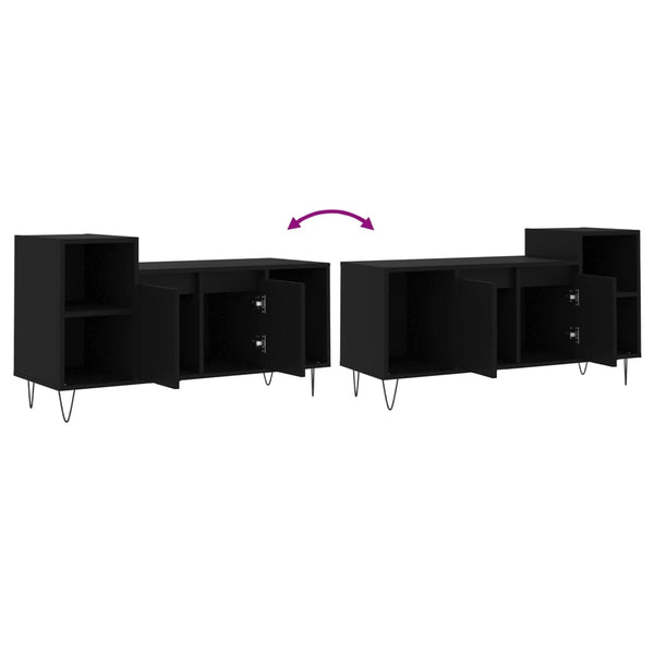 Schwarzer TV-Schrank 100 cm