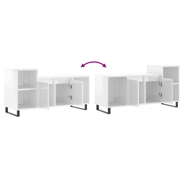 Hochglanz TV-Schrank Weiß 100 cm