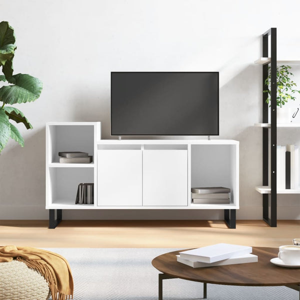 Hochglanz TV-Schrank Weiß 100 cm