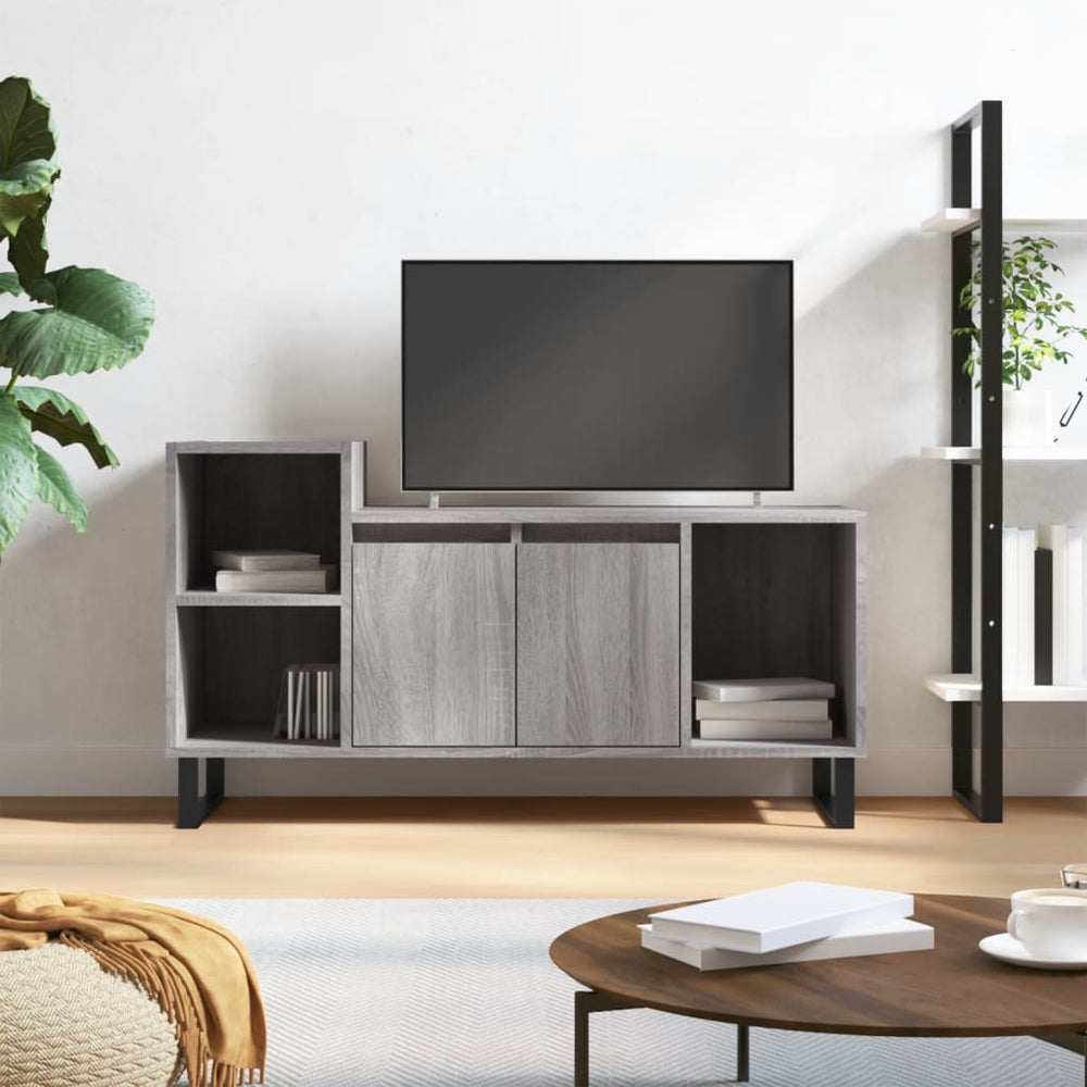 Meuble TV vidaXL gris Sonoma 100x35x55 cm en bois d'ingénierie