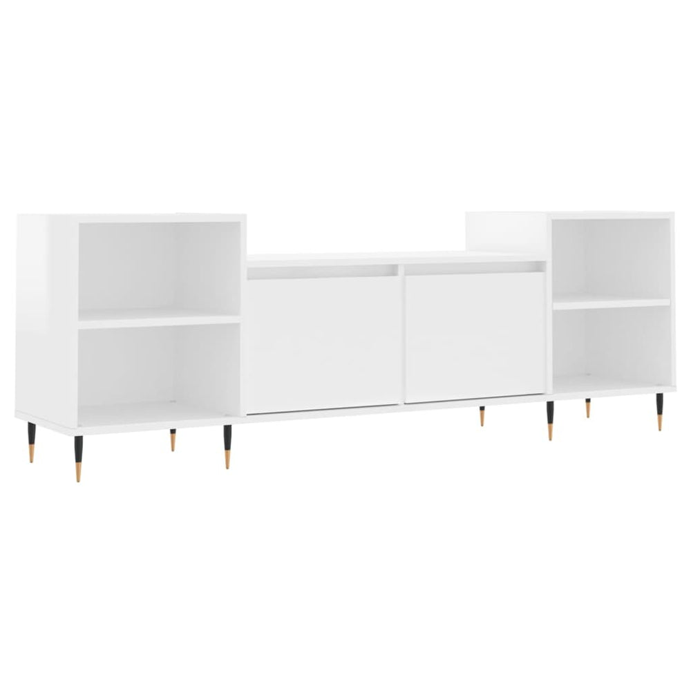 TV-Schrank Hochglanz Weiß 160 cm