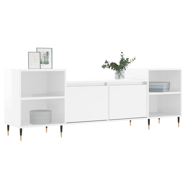 TV-Schrank Hochglanz Weiß 160 cm